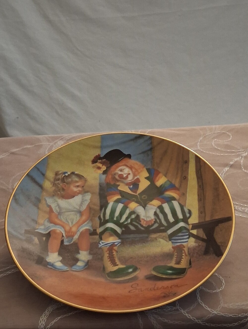 Vintage 1989 "Don't Be Shy" Collector Plate from The Circus Friends Plate Collec